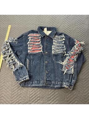 Vintage EXHAUST Denim Jacket Men’s medium